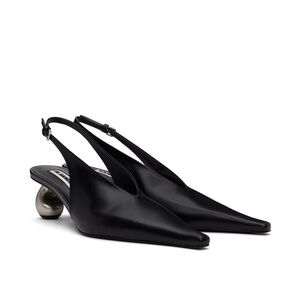 NWT Jil Sander Sling Back Black Heels